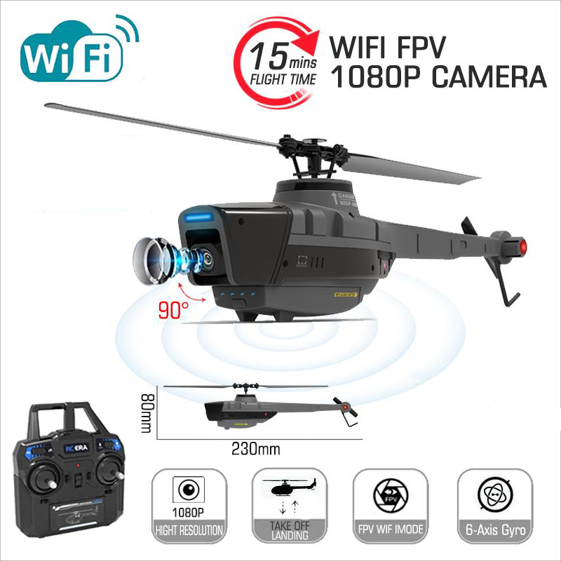 Rc Helicopter Gyro - C128 2,4G RC helicóptero 4 hélices