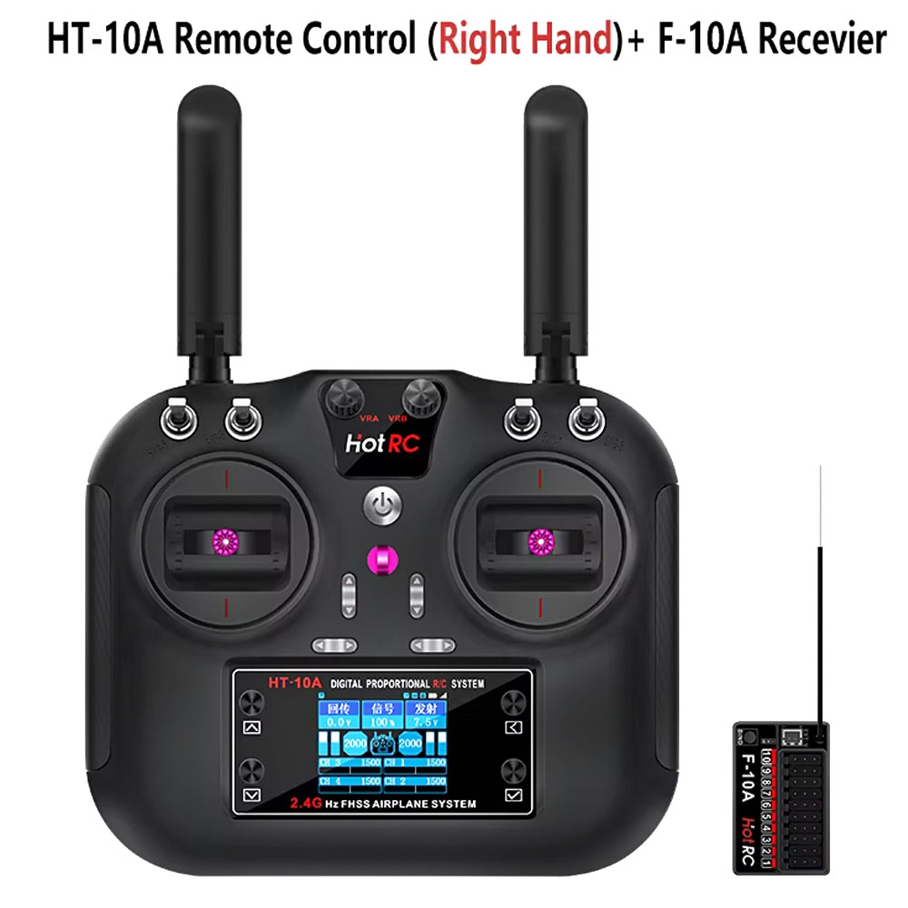 Rc Helicopter Battery - Transmisor Hotrc HT-10A 2.4G 10CH y