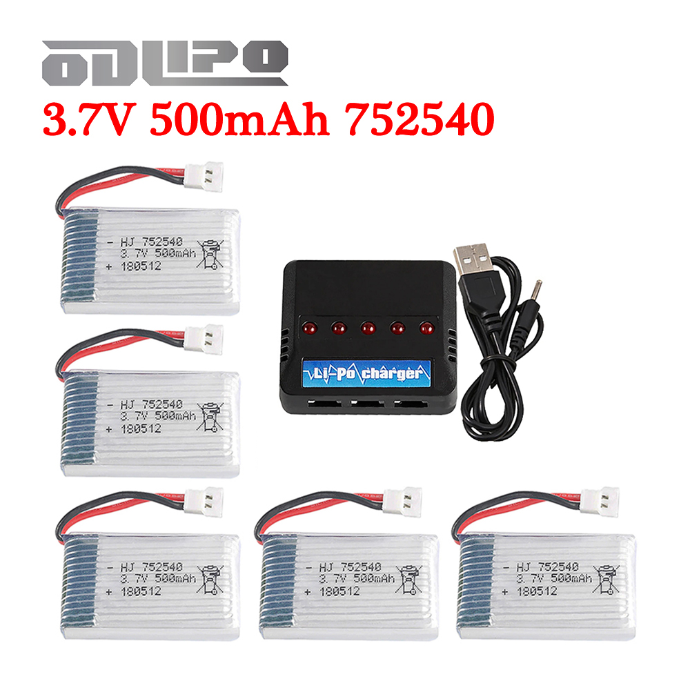 Rc Helicopter Coaxial - Batería H31 3.7V 500mAh 752540 Batería
