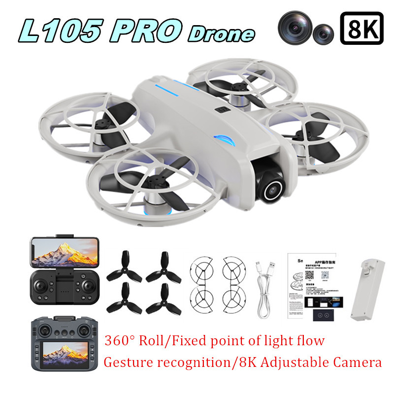 Rc Helicopter Case - Dron L105 PRO Duel con Lente