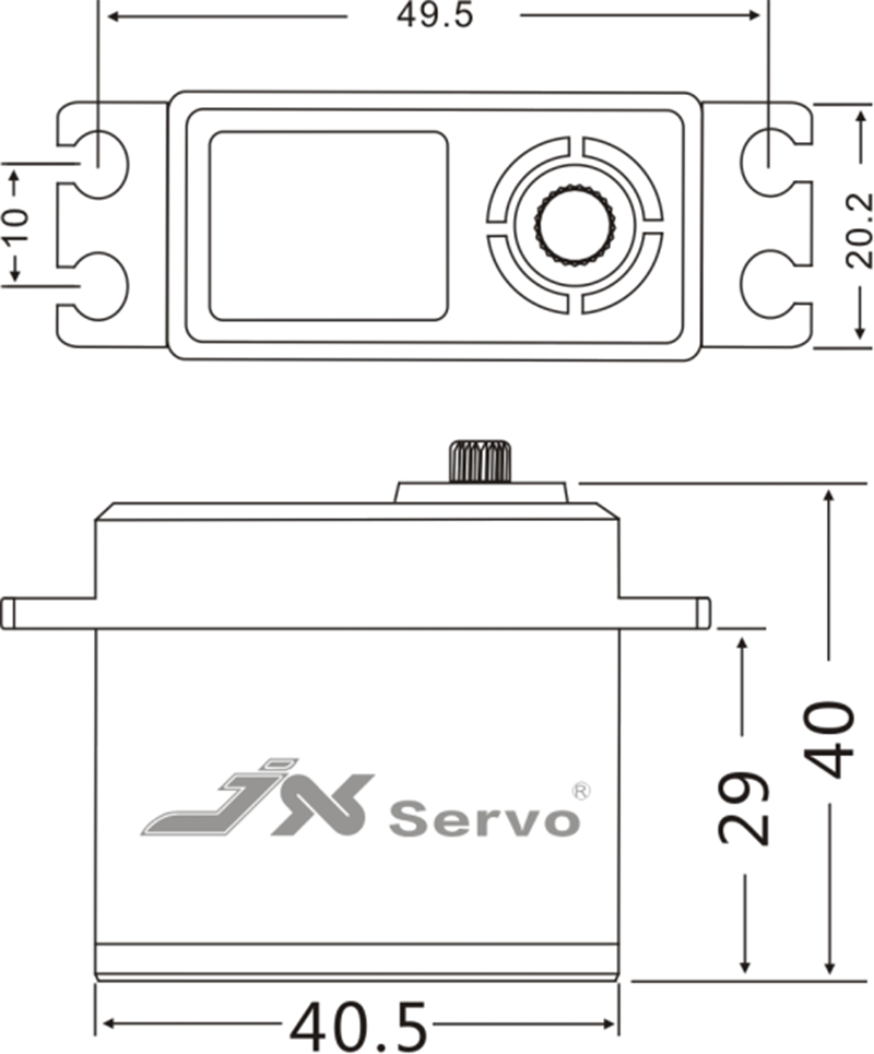 JX Servo CLS-6322HV 22KG alto  - Rc Helicopter Servo reseña y precio