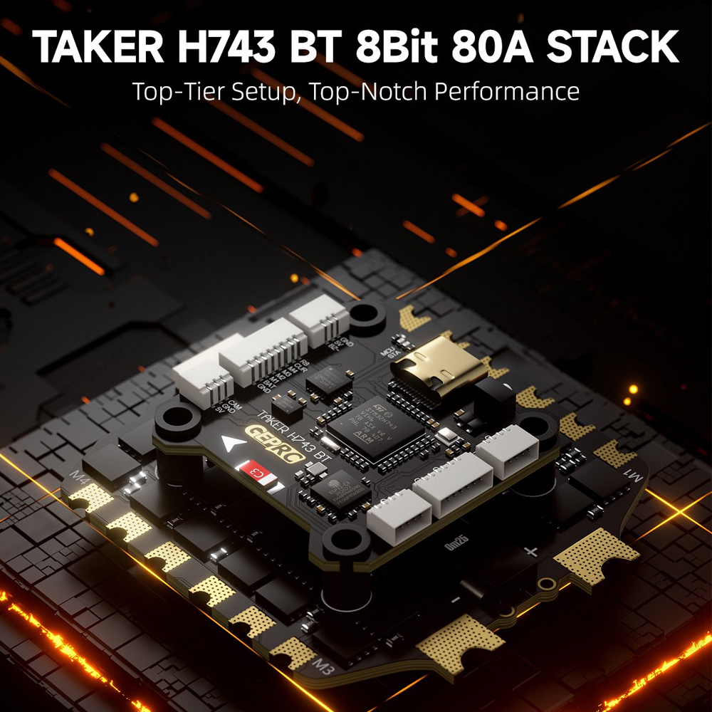 GEPRC TAKER H743 BT 8Bit 80A S - Rc Helicopter Gyro reseña y precio