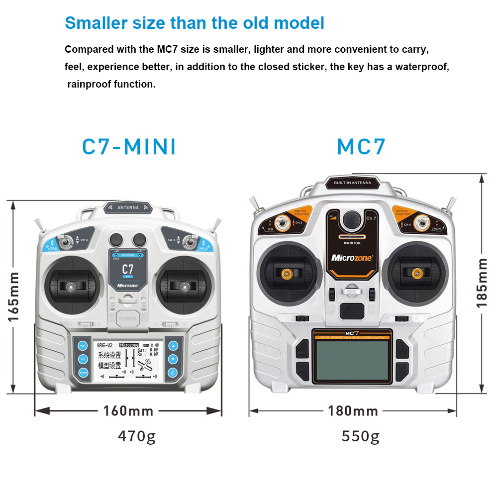Controlador MicroZone MC7 MINI - Rc Helicopter Battery reseña y precio