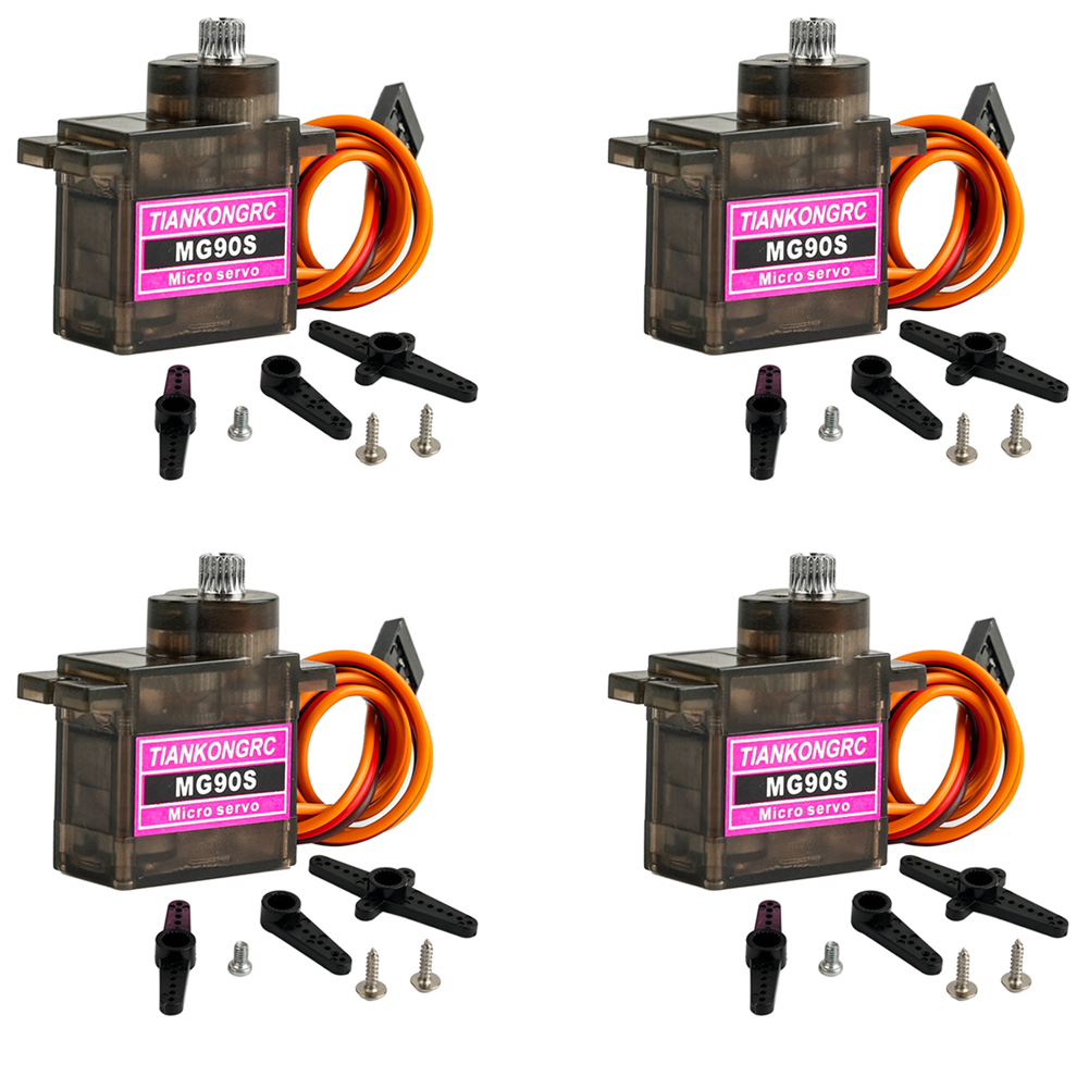 4 piezas de micro servomotores - Rc Helicopter Servo reseña y precio