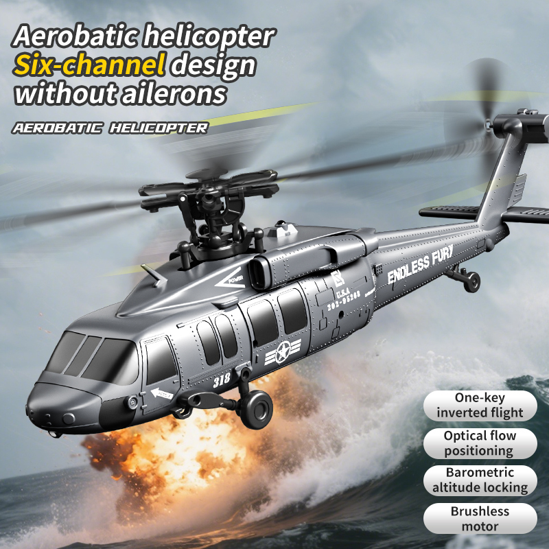 Helicóptero RTF RC sin escobil - Rc Helicopter Large reseña y precio